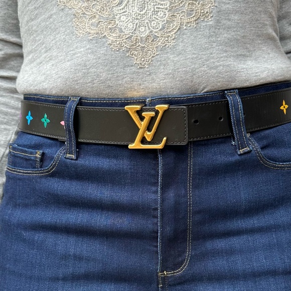 Louis Vuitton Monogram New Wave Black Leather Belt GHW 31.75”-35.75” Box Bag COA - Picture 11 of 12